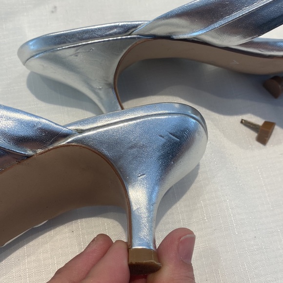 Aldo silver sandals size 40 - Picture 6 of 7